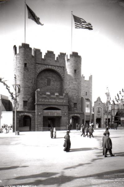 Photograph of the Irish Village at the PPIE